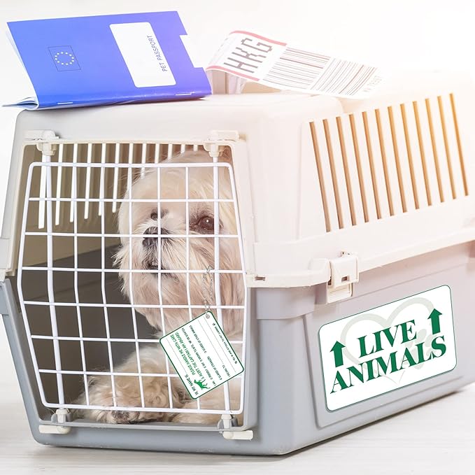 Eaasty 23 Pcs Pet Airline Travel Kit Kennel Travel Kit, Includes 4 Live Animal - Image 7