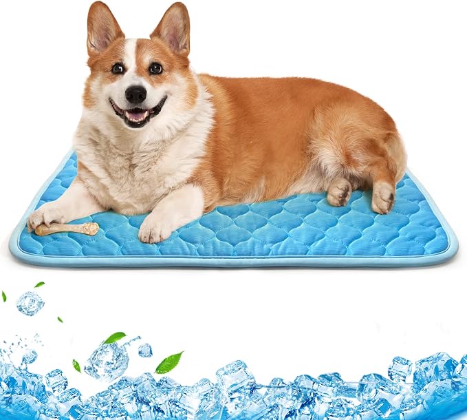 Dog Cooling Mat Non-Toxic Self Cooling Pad by AUPETEK