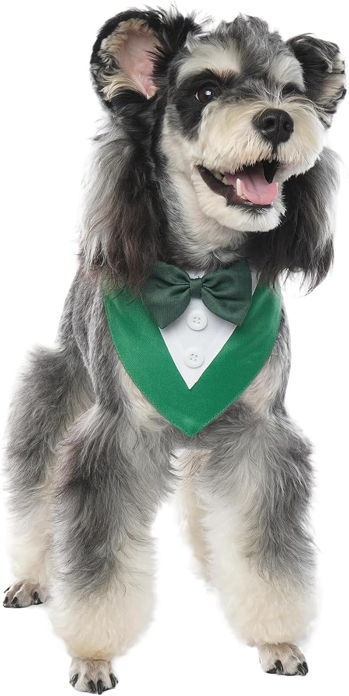 FUAMEY Dog Tuxedo St.Patrick's for Medium Dogs, Dog Formal Suit Dogs Attire Pet - Image 3