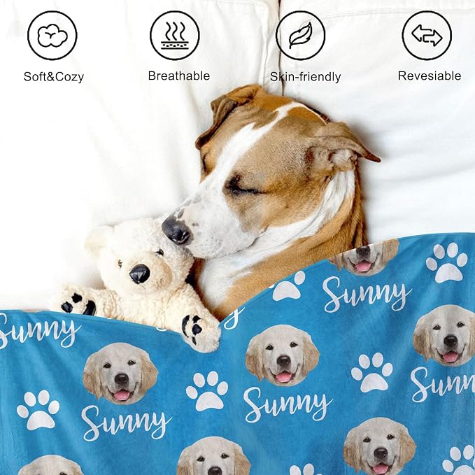 Personalized Dog Blanket, Customized Pet Blankets - Image 6