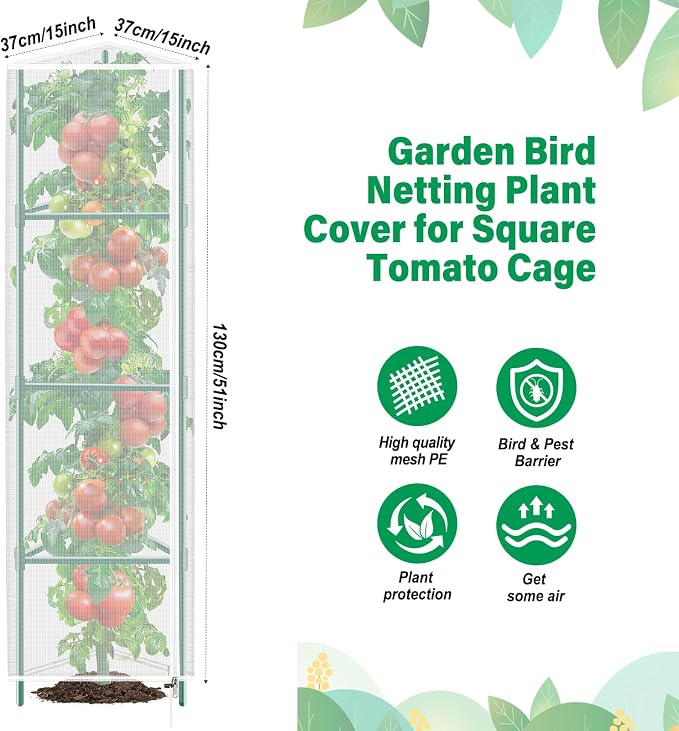 3 Pack Garden Bird Netting Plant Cover - Image 3