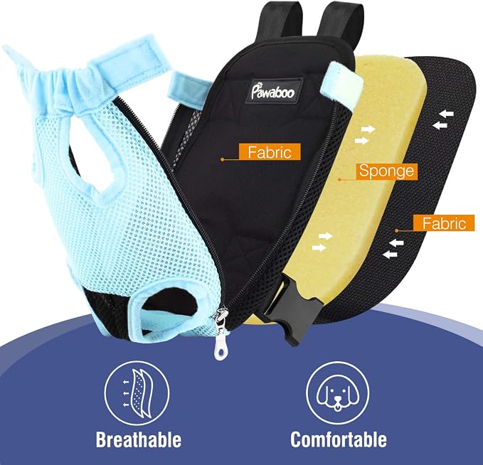 Pawaboo Adjustable Dog Carrier Purses, Pet Front Cat Travel Bag Dog Carrier - Image 5