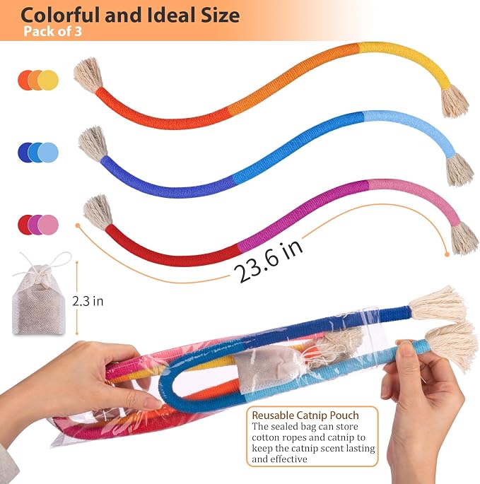 Retro Shaw Cat Chew Toys, Safe Dental Cleaning Interactive Toy - Image 5
