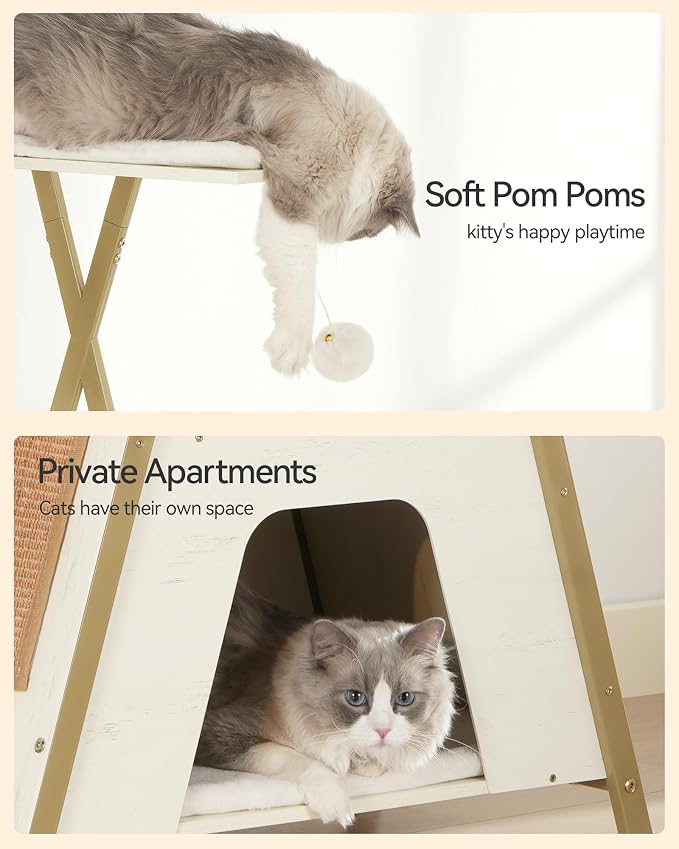 FourFurPets 72.4" Cat Tree, Modern Cat Tower - Image 7