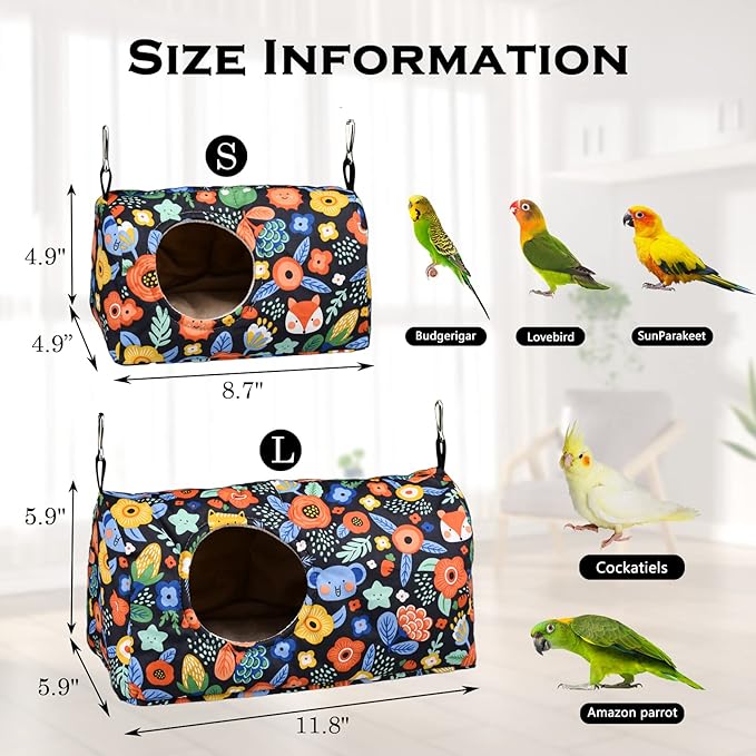 Bird Warm Bed - Parrot Sleeping Nest & Hideaway Cave - Image 2