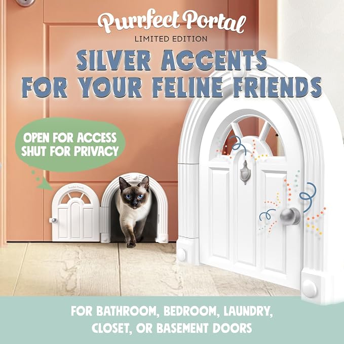 Purrfect Portal Meow Manor® Cat Door Interior Door - Image 2