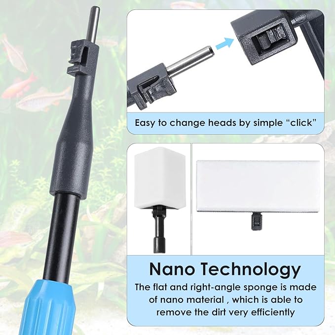 AquaMiracle 6 in 1 Aquarium Cleaning Tool Kit Fish Tank Cleaning Kit - Image 4