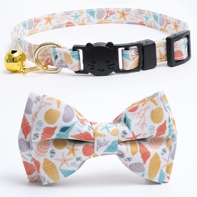 Faygarsle 2 Pack Cotton Designer Breakaway Cats Collar - Image 7