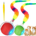 2 PCS Interactive Cat Toy Rolling Ball Chewie Viral Dog Ball by JinRui-T
