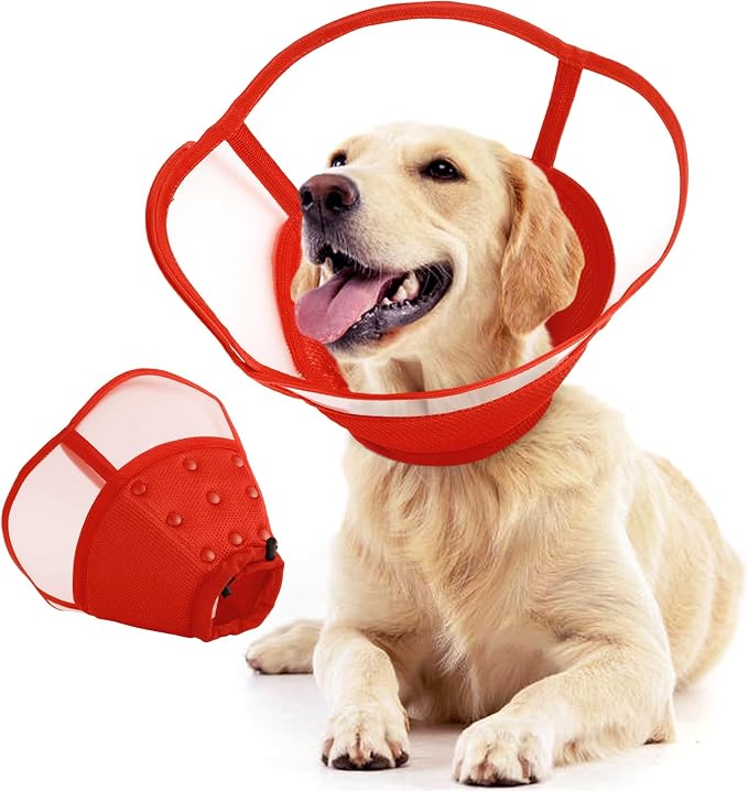 Allroaring Dog Cone Collar After Surgery, Soft Dog Cones by Allroaring