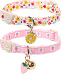 Cat Collar, Pretty Flower Kitten Collars by UPURARAPUP