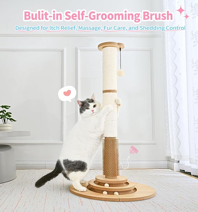 Made4Pets Cat Scratching Post Premium Sisal Cat Scratcher Kitten Toys - Image 4