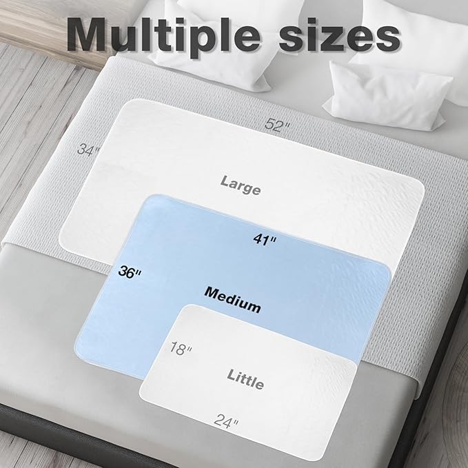 2 Packs Reusable Incontinence Bed Pad, Waterproof Bed Pad & Pet Pad, The - Image 6
