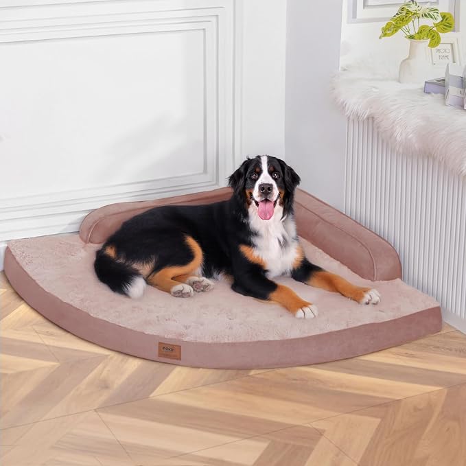 Large Orthopedic Dog Bed with Sides XXXL Dog Beds with Removable Washable Cover by Mekiy