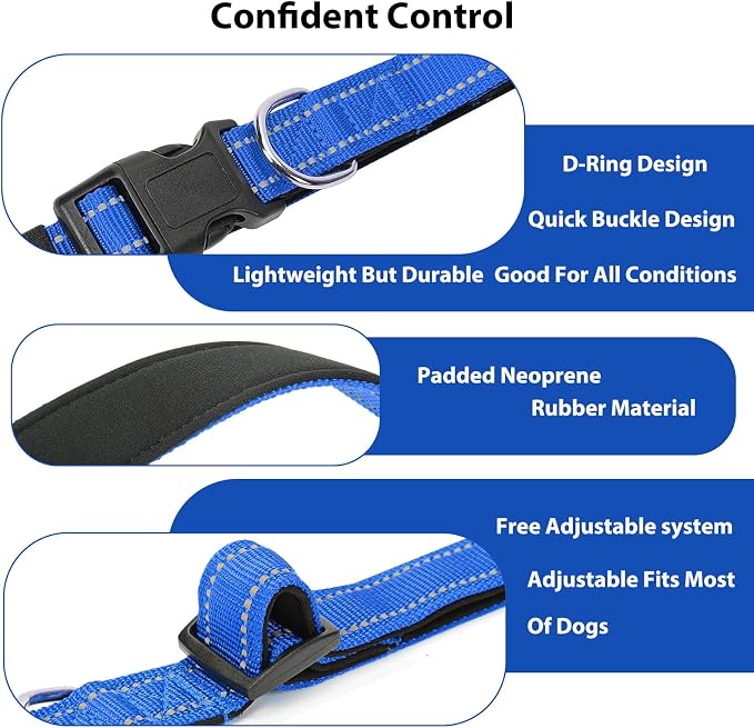 Reflective Dog Collar Padded - Image 4