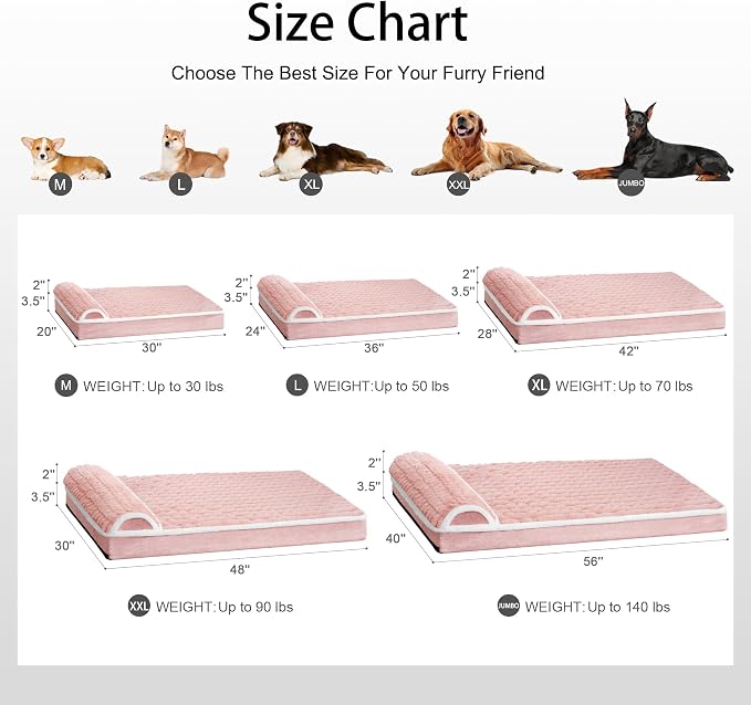 Orthopedic XL Dog Bed Large Sized Dog - Image 7