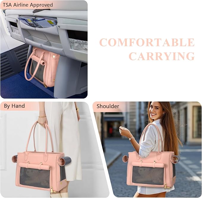 Minsong Fashion Pet Carrier Purse - Image 6