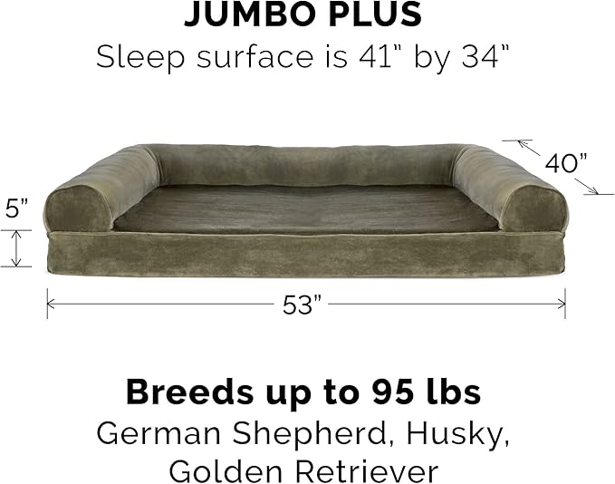 Furhaven Orthopedic Dog Bed for Large Dogs w/ Removable Bolsters & Washable - Image 2