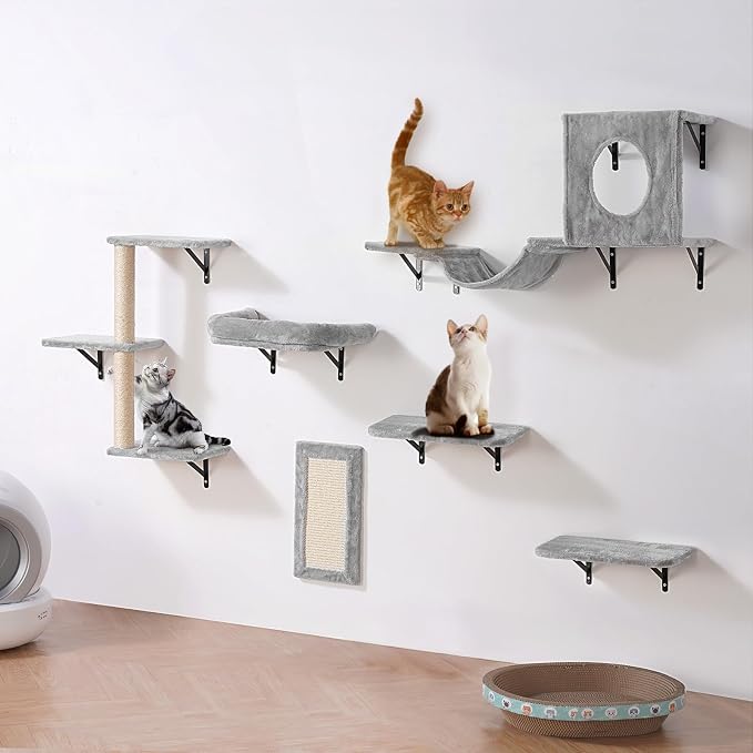 VEVOR Wall Mounted Cat Shelves, Perches - Image 9