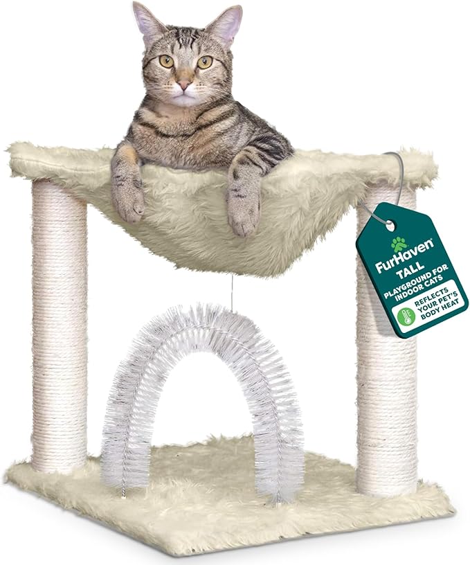 FurHaven 17.3" Tall Cat Scratching Post Tower by FurHaven