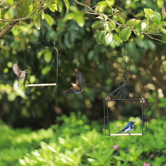 2PK Metal Frame Hummingbird Swings and Perches - Image 6