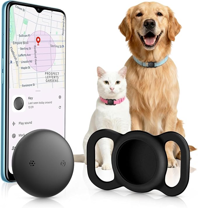 1 Pack Android GPS Dog Collar, Mini Dog GPS Tracker, Smart Pet Activity Tracker by Vebiso