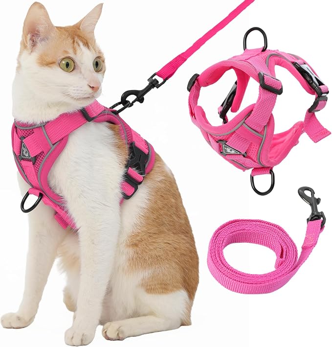 Cat Harness and Leash, Reflective Cat Harness Escape Proof by Kodervo