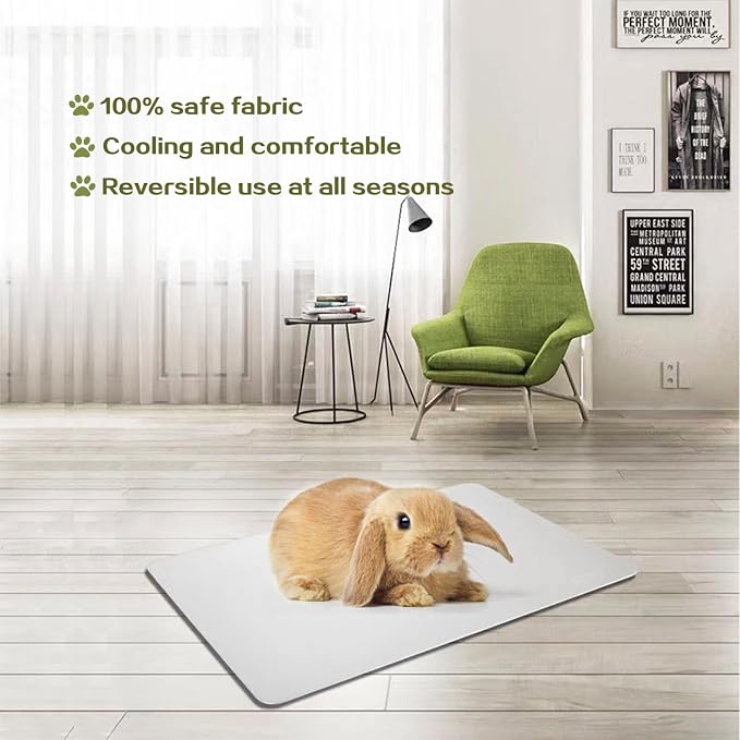 11.8x7.9 IN Pet Cooling Mat for Rabbit, Guinea Pig & Other Small Pets - Image 7