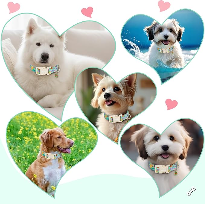 Easter Dog Collar for Large Dogs, Adjustable Green Large Dog Collar - Image 8