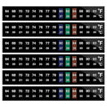 AQUANEAT 6 PCS Aquarium Thermometer Strips, Fish Tank Thermometer Sticker by Aquaneat