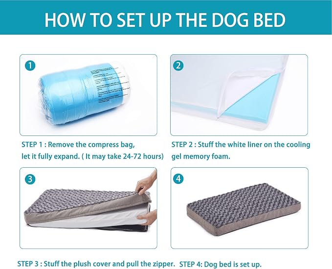 Orthopedic Memory Foam Dog Bed, Cooling Dog Beds - Image 6