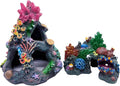 Tfwadmx Aquarium Coral Decoration Resin Fish Tank Hiding Mountain Cave Betta by Tfwadmx