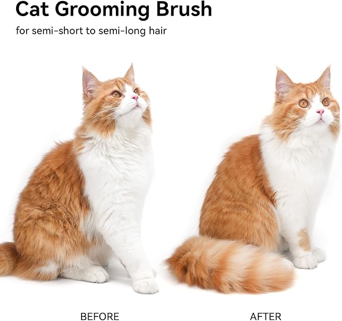 Aumuca Cat Brush for Shedding, Cat Brushes for Indoor Cats, Cat Brush for Long - Image 9