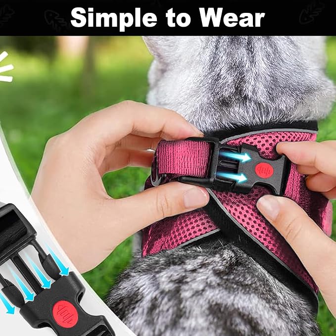 Cat Harness and Leash for Walking, Retractable Cat Harnesses and Leash Set - Image 4