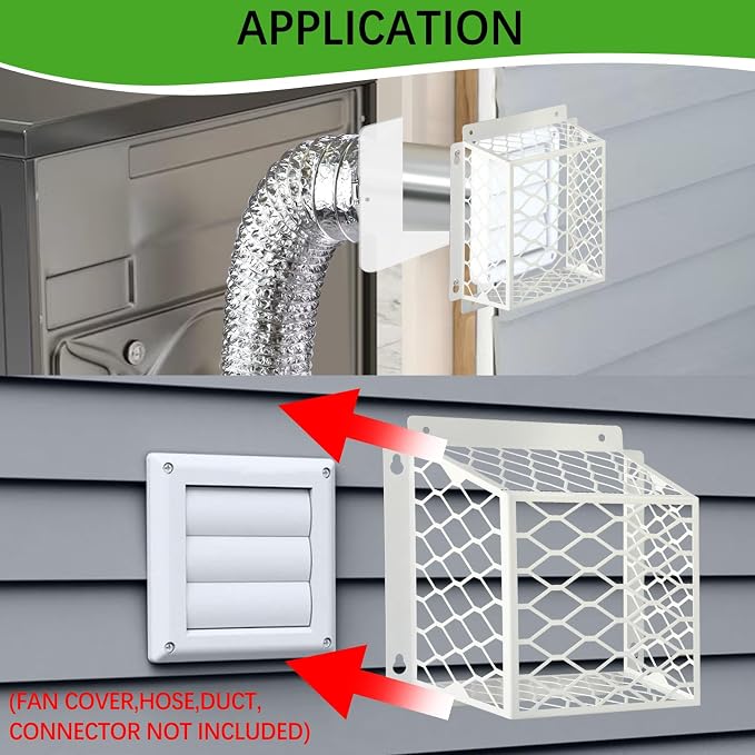 Dryer Vent Bird Guard, Dryer Vent Cover Guard - Image 4