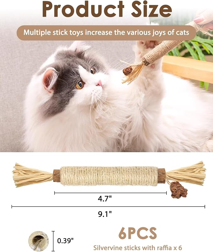 Tocirelo Silvervine Sticks Cat Toys - Image 6