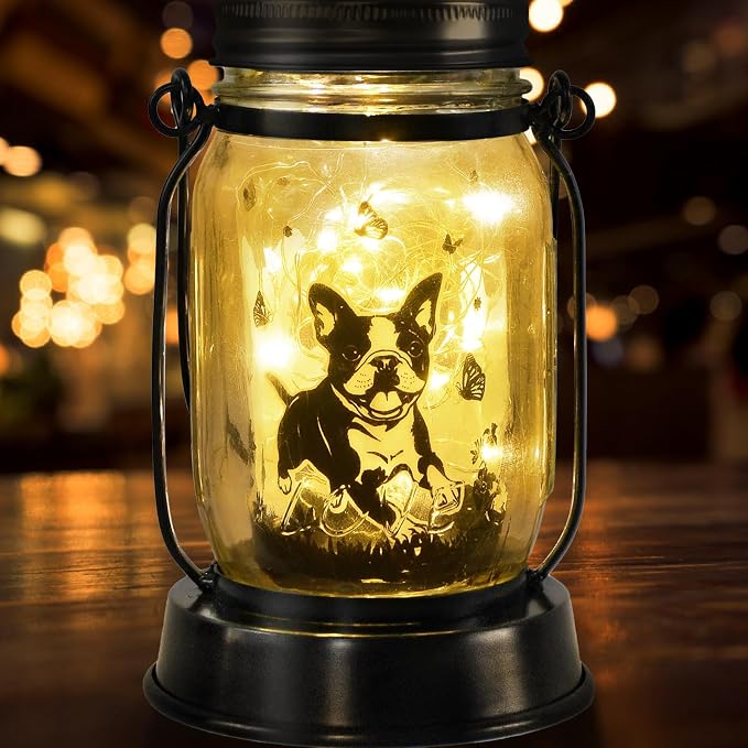 Boston Terrier Gifts for Women/Men Boston Terrier Solar Lanterns Mom Birthday - Image 8