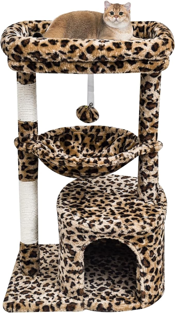SYANDLVY Small Leopard Print Cat Tree by SYANDLVY