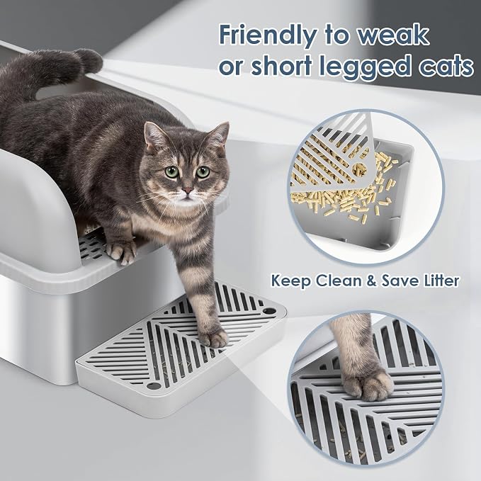 2 Pack 8" Deep Stainless Steel Litter Box - Image 4