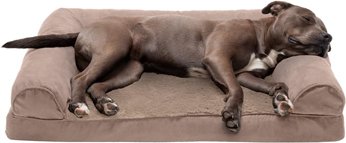 Furhaven Orthopedic Dog Bed for Large/Medium Dogs w/ Removable Bolsters & by FurHaven