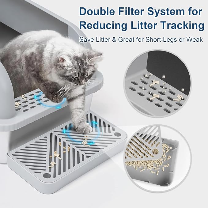 2 Pack XL Stainless Steel Litter Box Enclosure - Image 5