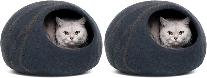 MEOWFIA Cat Cave – Premium Felt Cat Bed by MEOWFIA