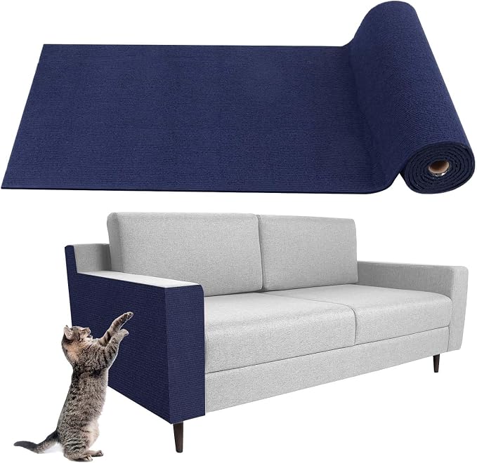 Climbing Cat Scratcher Mat Trimmable Cat Scratching Post Carpet Self Adhesive by LSGCQ