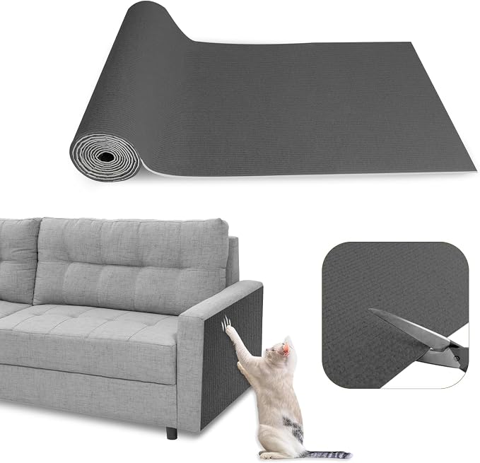 Eunice Cat Scratching Mat, Self-Adhesive Cat Scratch Carpet, Trimmable by Eunice