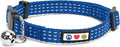 Pawtitas Reflective Blue Cat Collar by Pawtitas