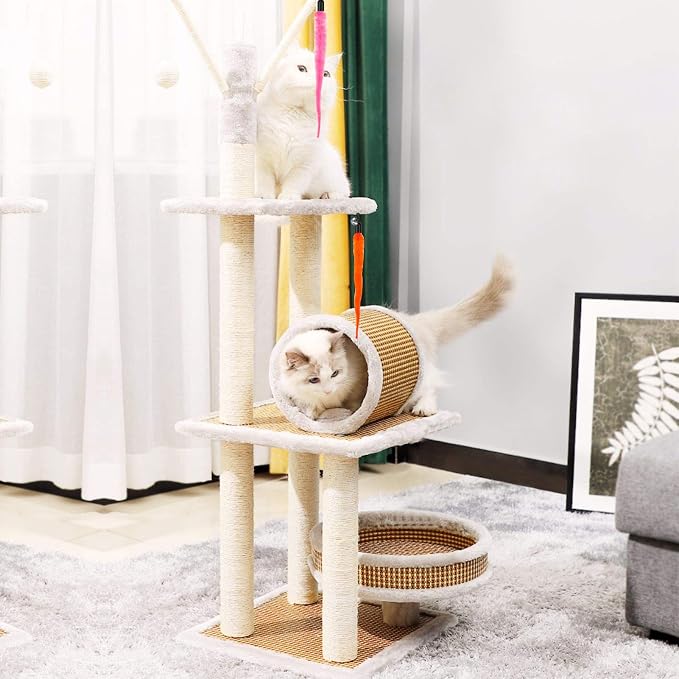 10PCS Cat Worm Toy for Cats, Cat Wand Toy Accessories, Cat Feather Toy - Image 8