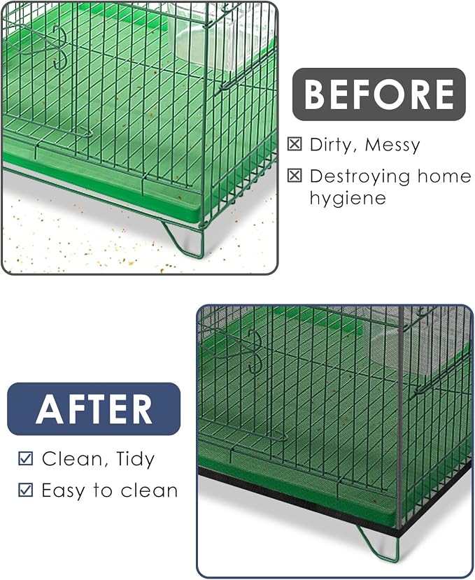 Bissap Bird Cage Seed Catcher, Universal Birdcage Net Nylon Adjustable Elastic - Image 5