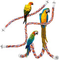 Bird Rope Perches, Parrot Toys 41 inches Rope Bungee Bird Toy by Unknown