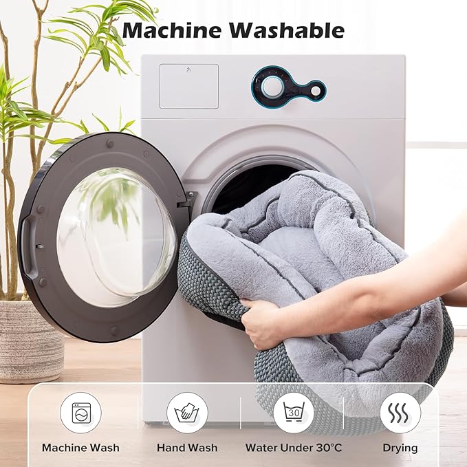 INVENHO Small Dog Bed Washable Orthopedic Calming Warming Durable Pet Bed - Image 6