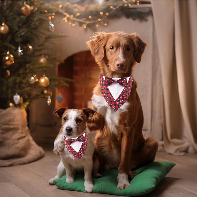 ADOGGYGO Christmas Dog Tuxedo Bandana - Image 3